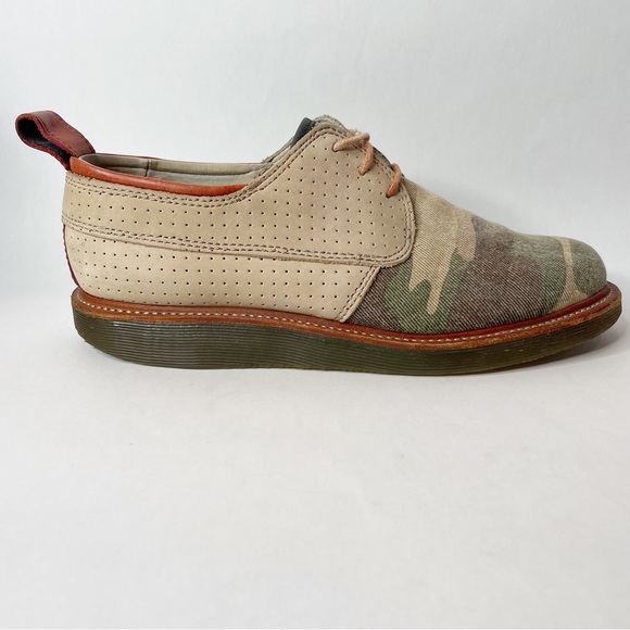Dr Martens x Ronnie Fieg Camo Twill and Leather Oxford Eldridge Shoe Size 9 - Picture 6 of 11